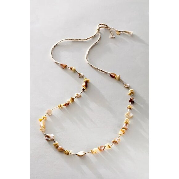 Free People Ariana Ost at the Market Necklace in Ivory NWT - Picture 1 of 2